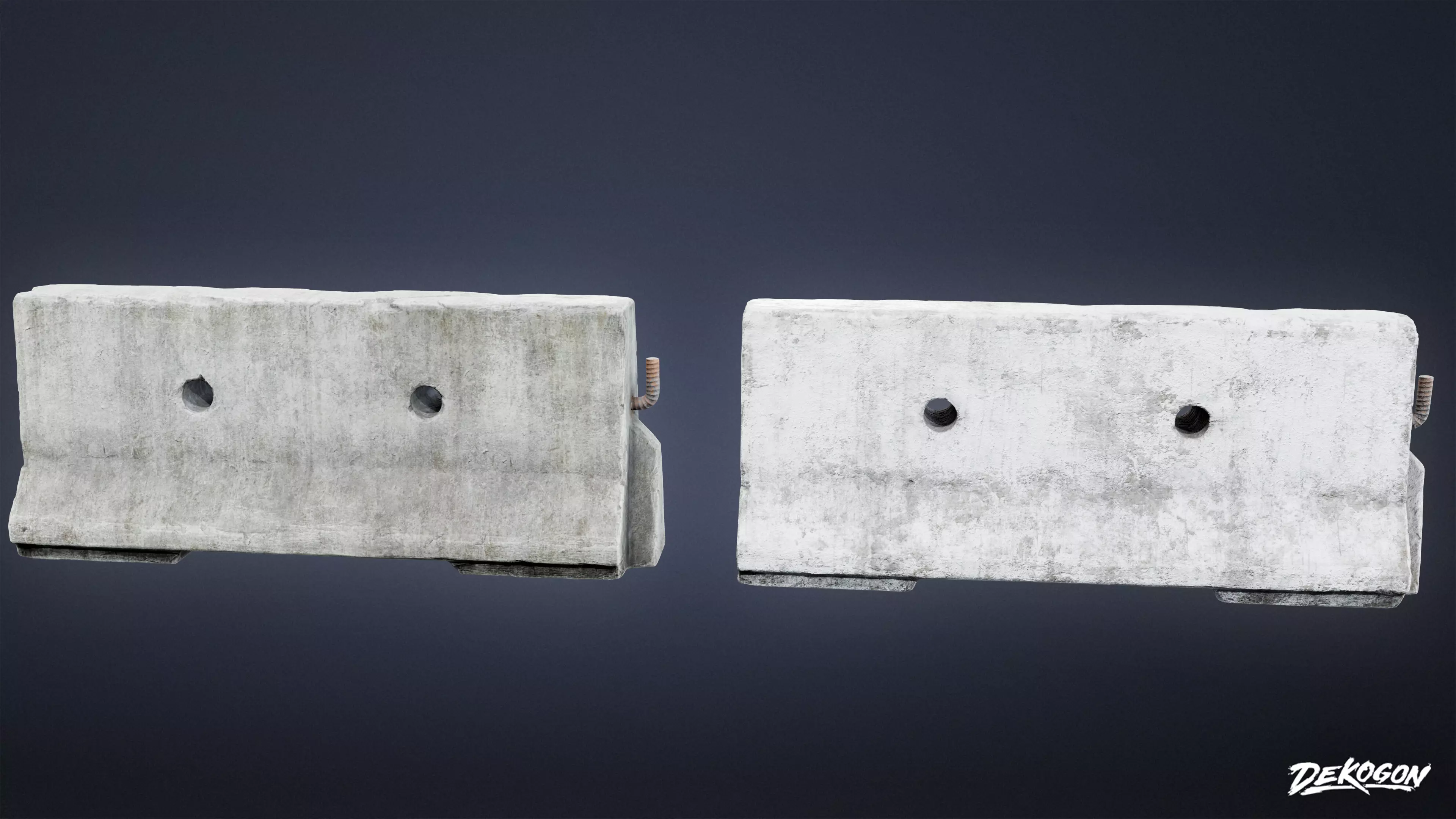 ROADSIDE - Concrete Block 04 - LOW POLY AND NANITE Low-poly 3D model