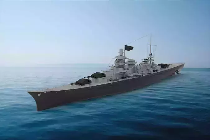 German battleship Scharnhorst  3D model