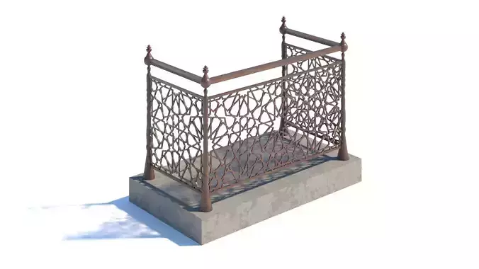 Morrocan Pattern Railing 3D model