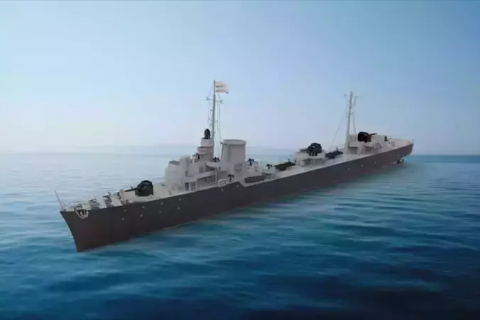 Soldati-class destroyer 3D model