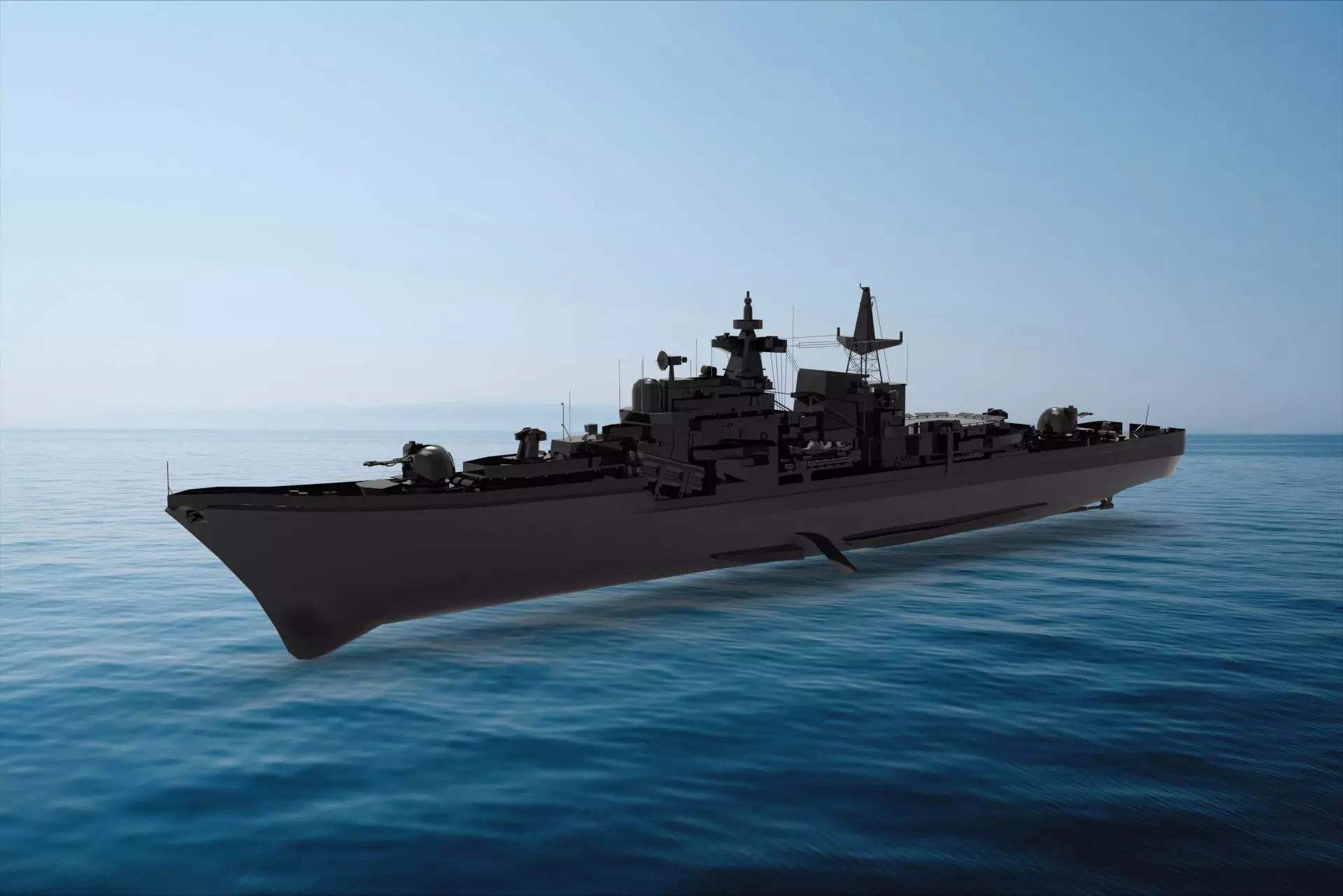 Sovremenny-class destroyer 3D model_0