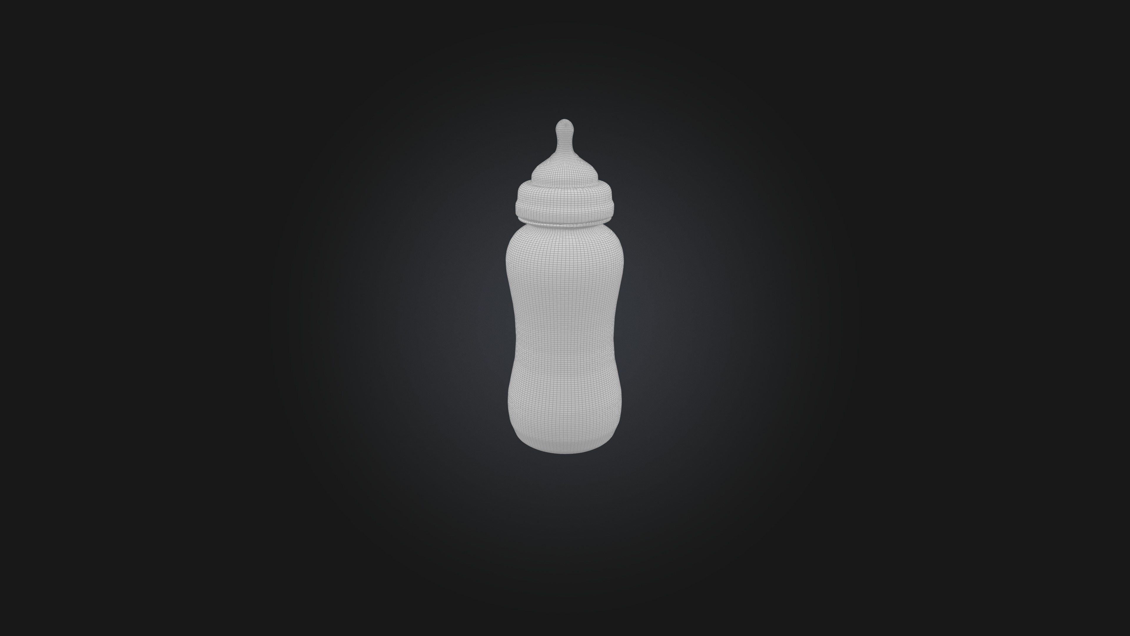 baby bottle 3D model_1