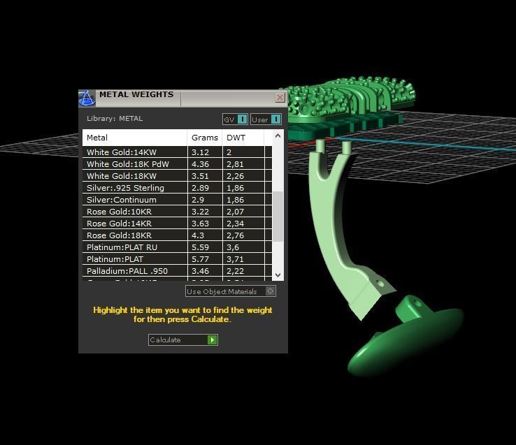 set   tie clip and Cufflinks with diamonds 3D Model Collection_14