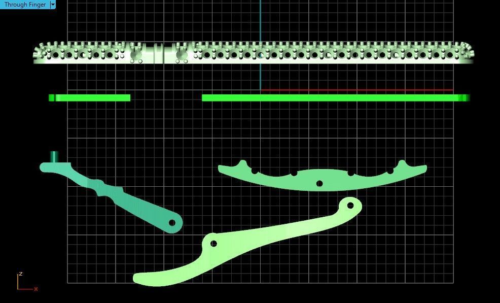 set   tie clip and Cufflinks with diamonds 3D Model Collection_5