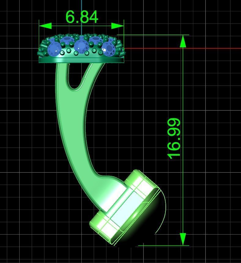 set   tie clip and Cufflinks with diamonds 3D Model Collection_15