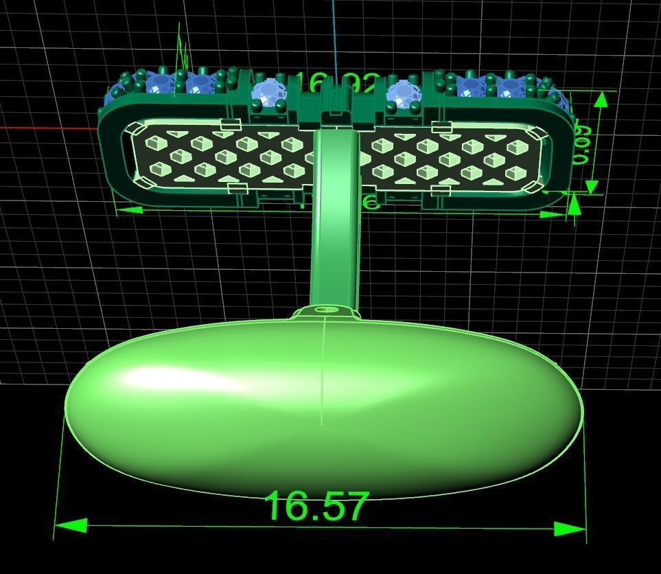 set   tie clip and Cufflinks with diamonds 3D Model Collection_20