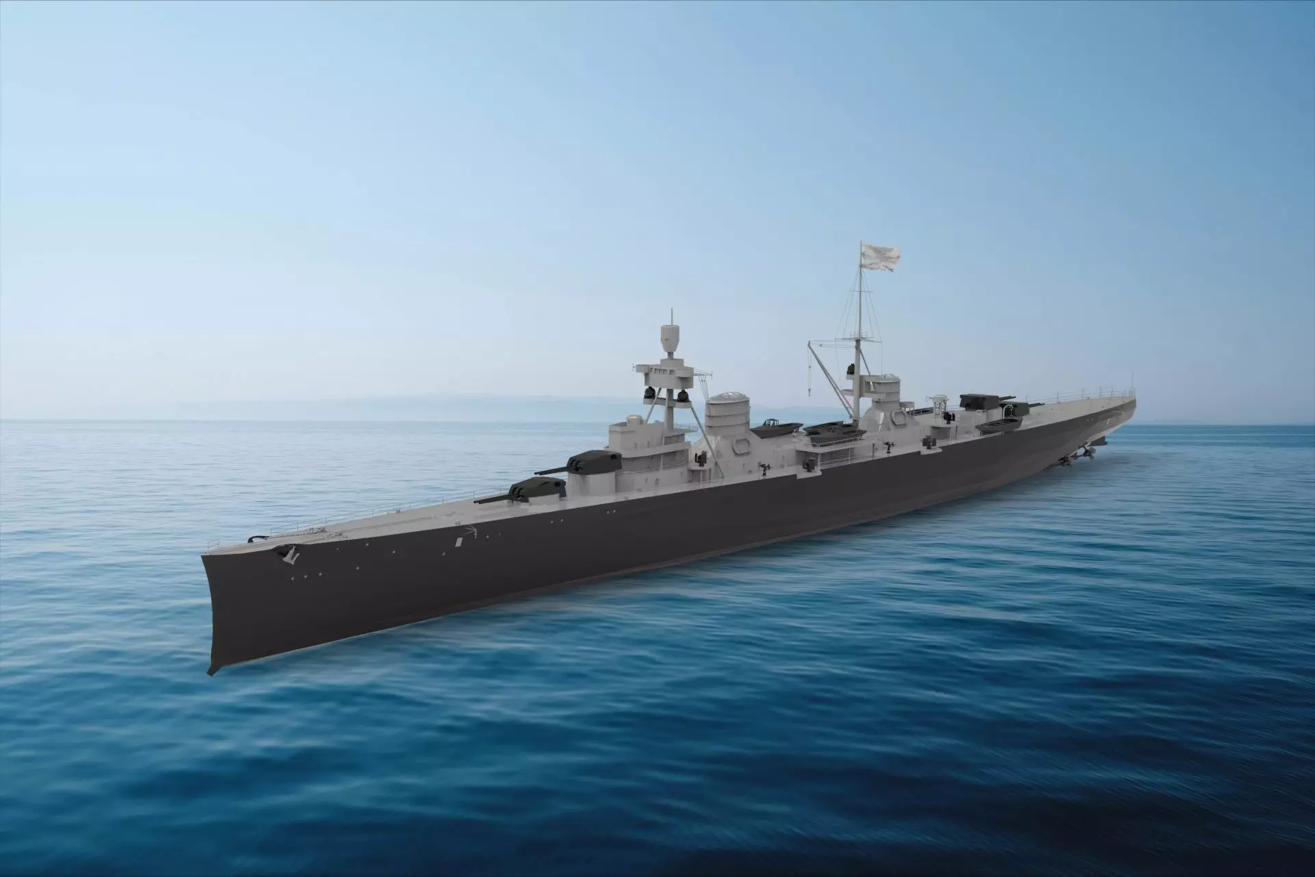 Trento-class cruiser 3D model_0