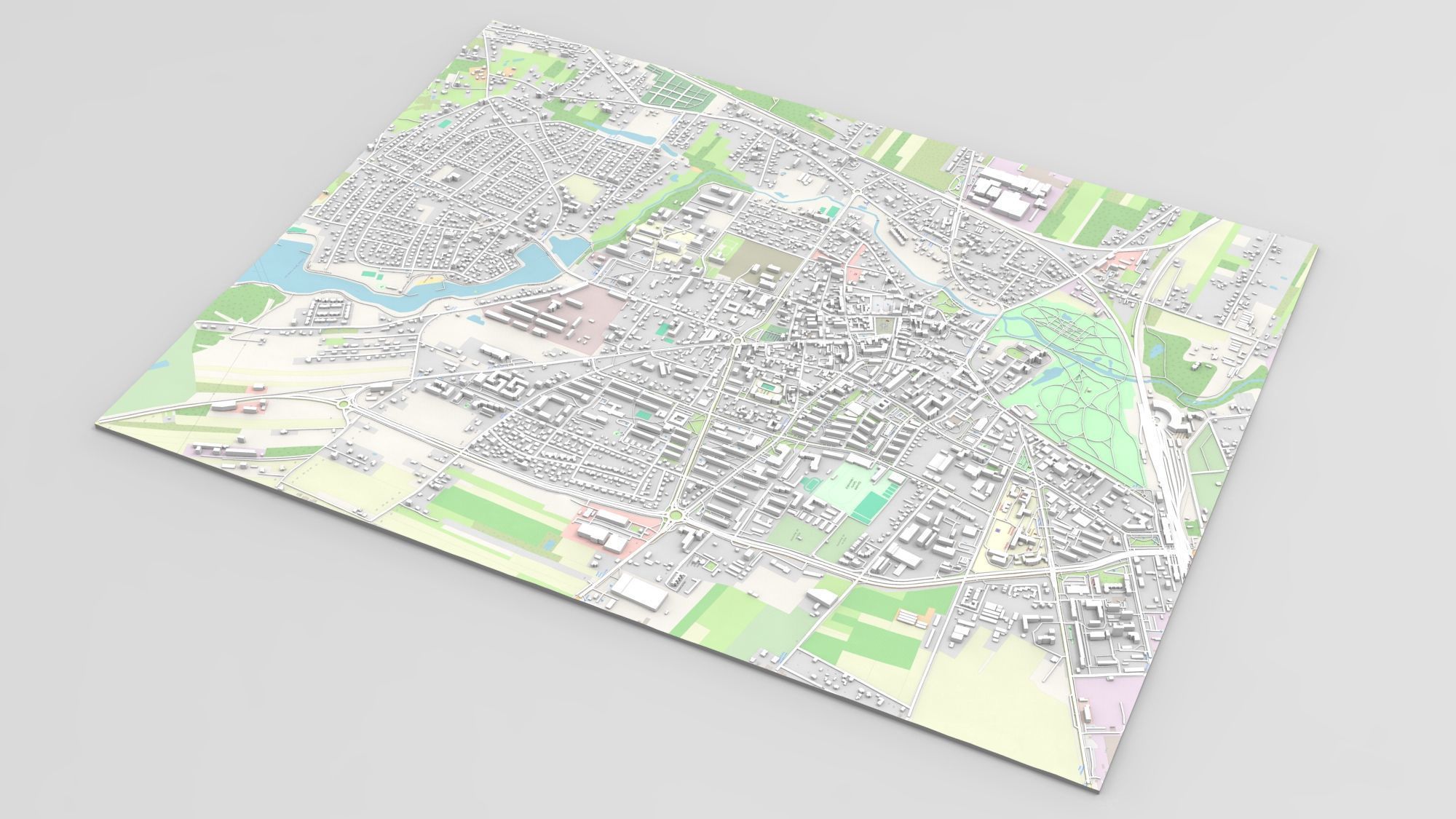Cityscape Skierniewice Poland 3D model_6
