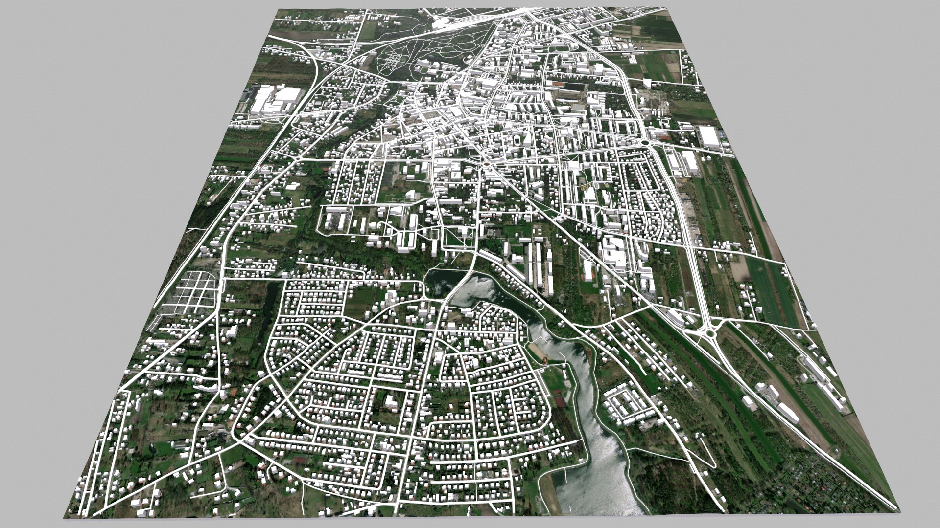 Cityscape Skierniewice Poland 3D model_4