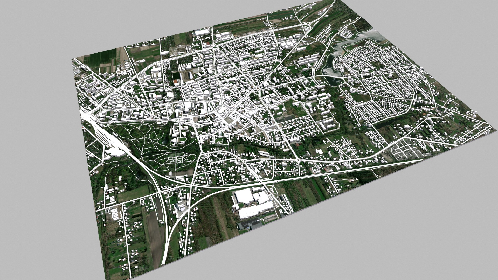 Cityscape Skierniewice Poland 3D model_9