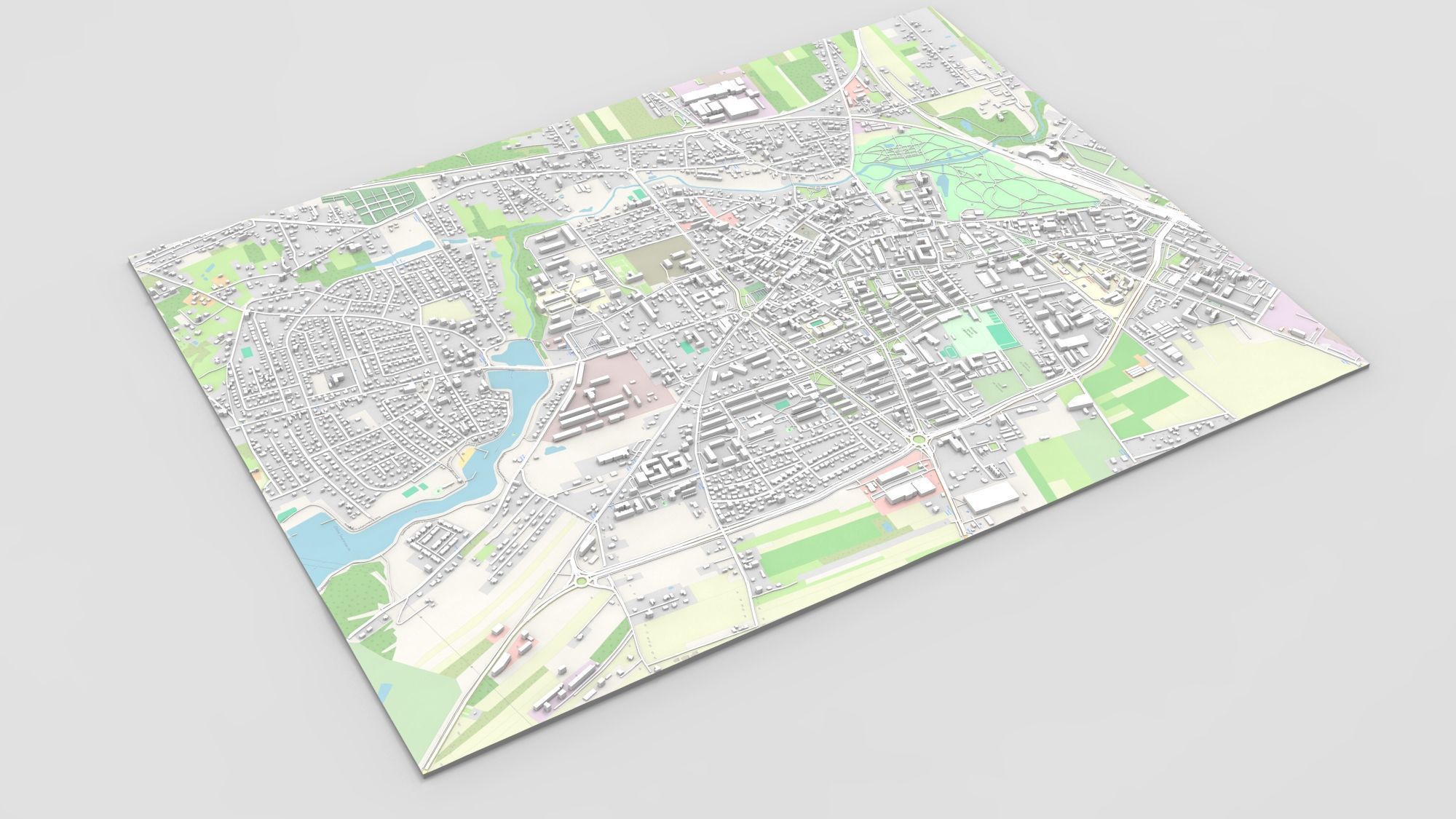 Cityscape Skierniewice Poland 3D model_13