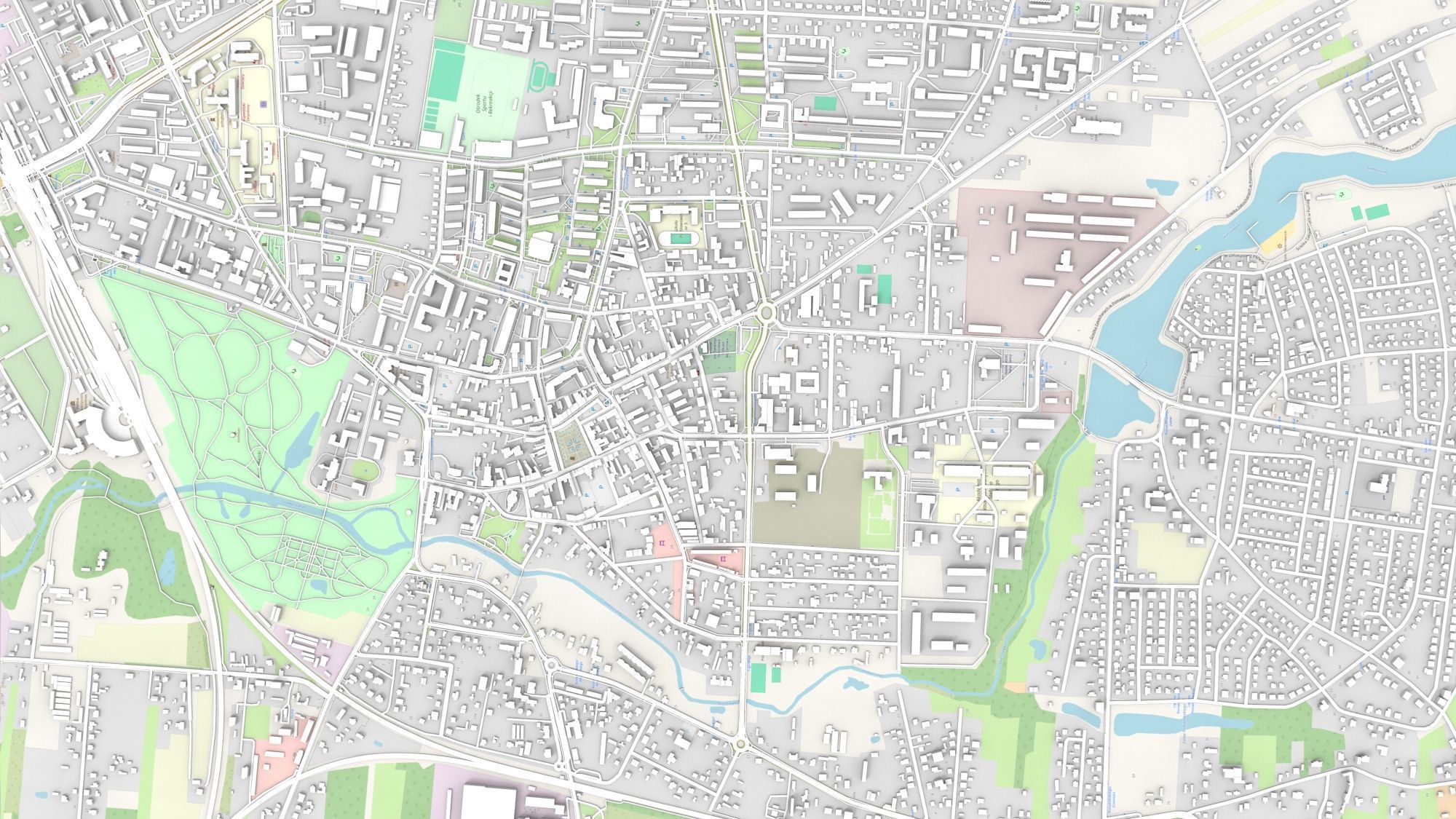 Cityscape Skierniewice Poland 3D model_10