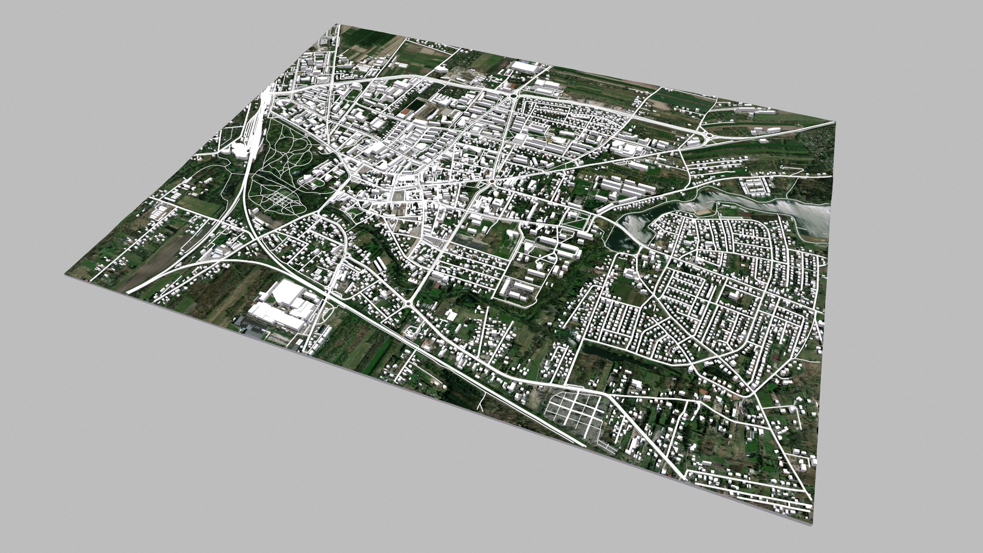 Cityscape Skierniewice Poland 3D model_7