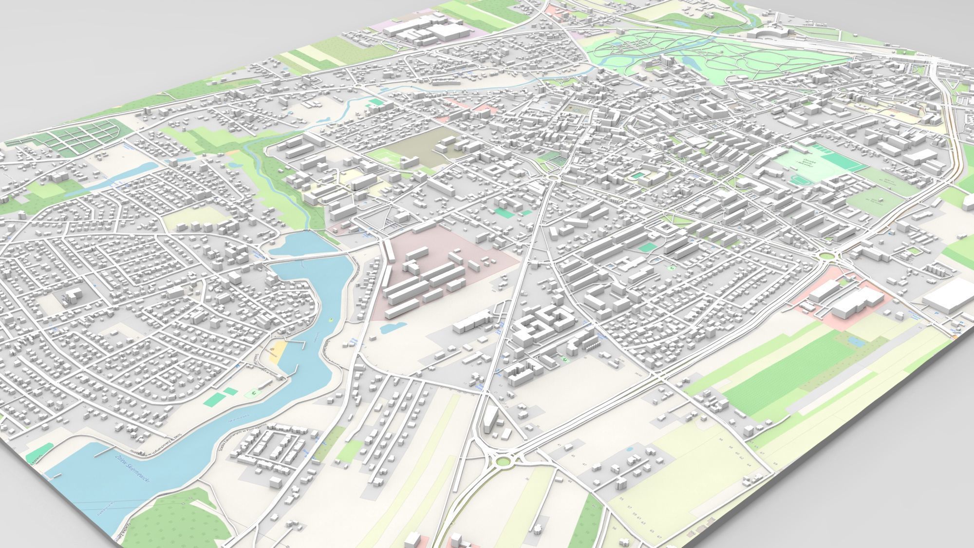 Cityscape Skierniewice Poland 3D model_5