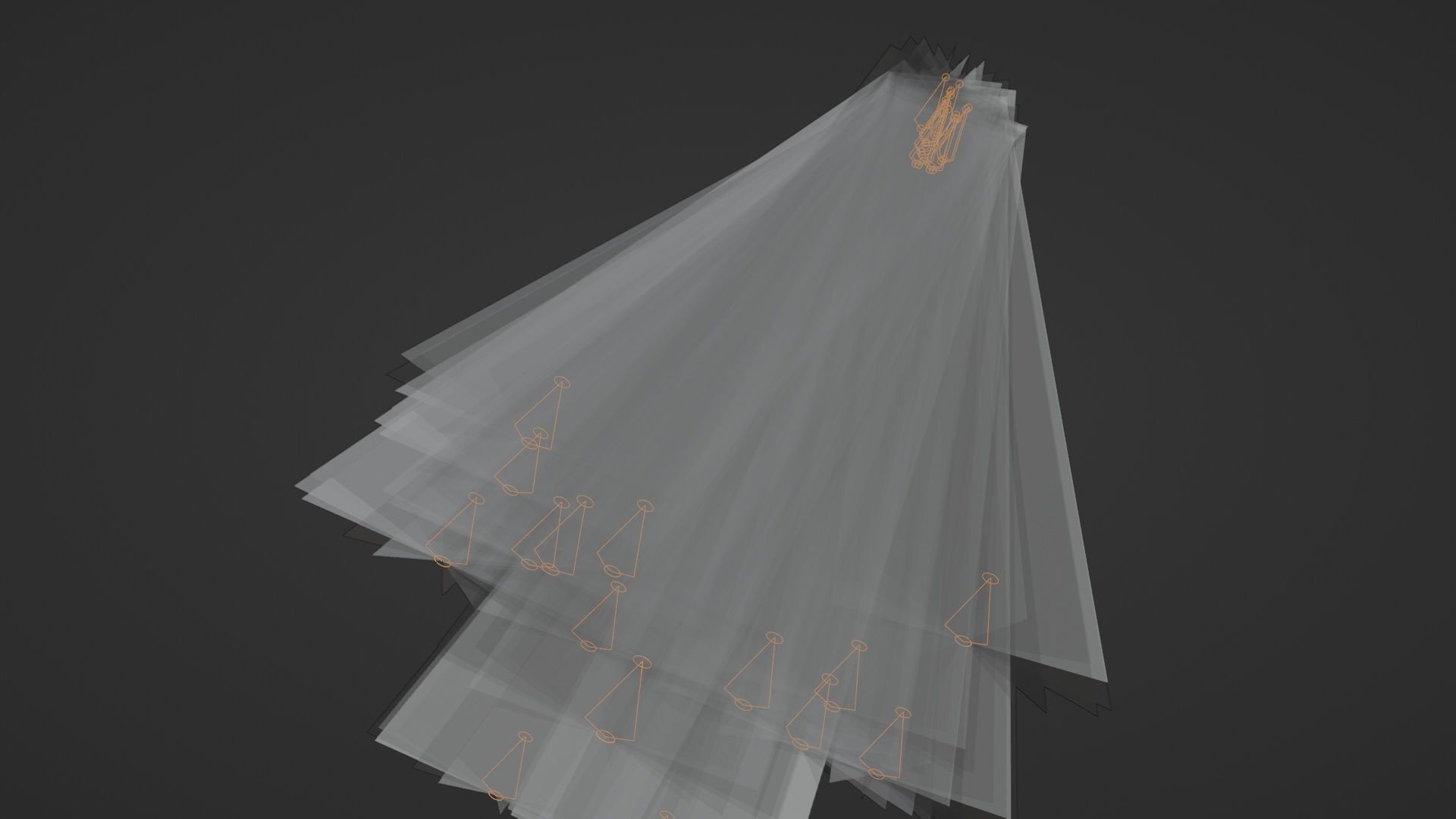 3 Sunbeams Animated Rigged Looping meshes Low-poly 3D model_10