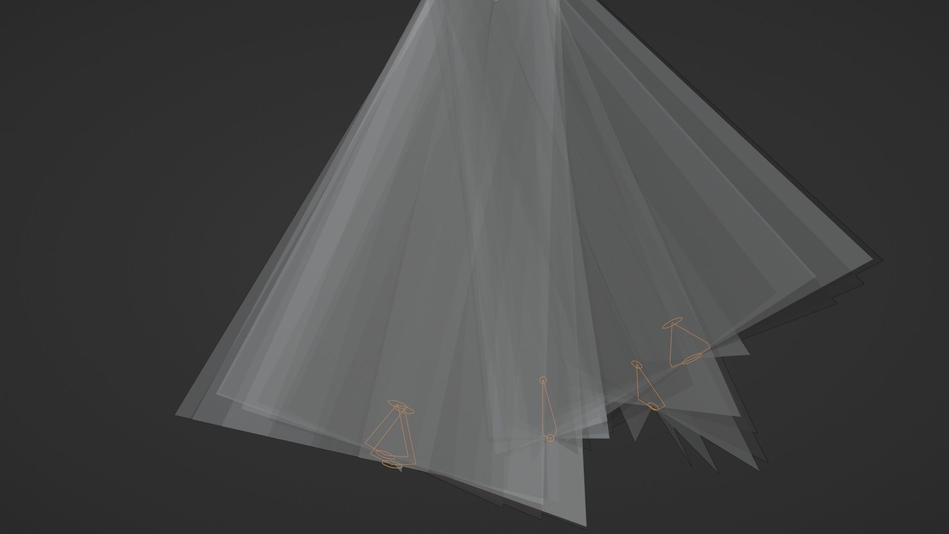 3 Sunbeams Animated Rigged Looping meshes Low-poly 3D model_6