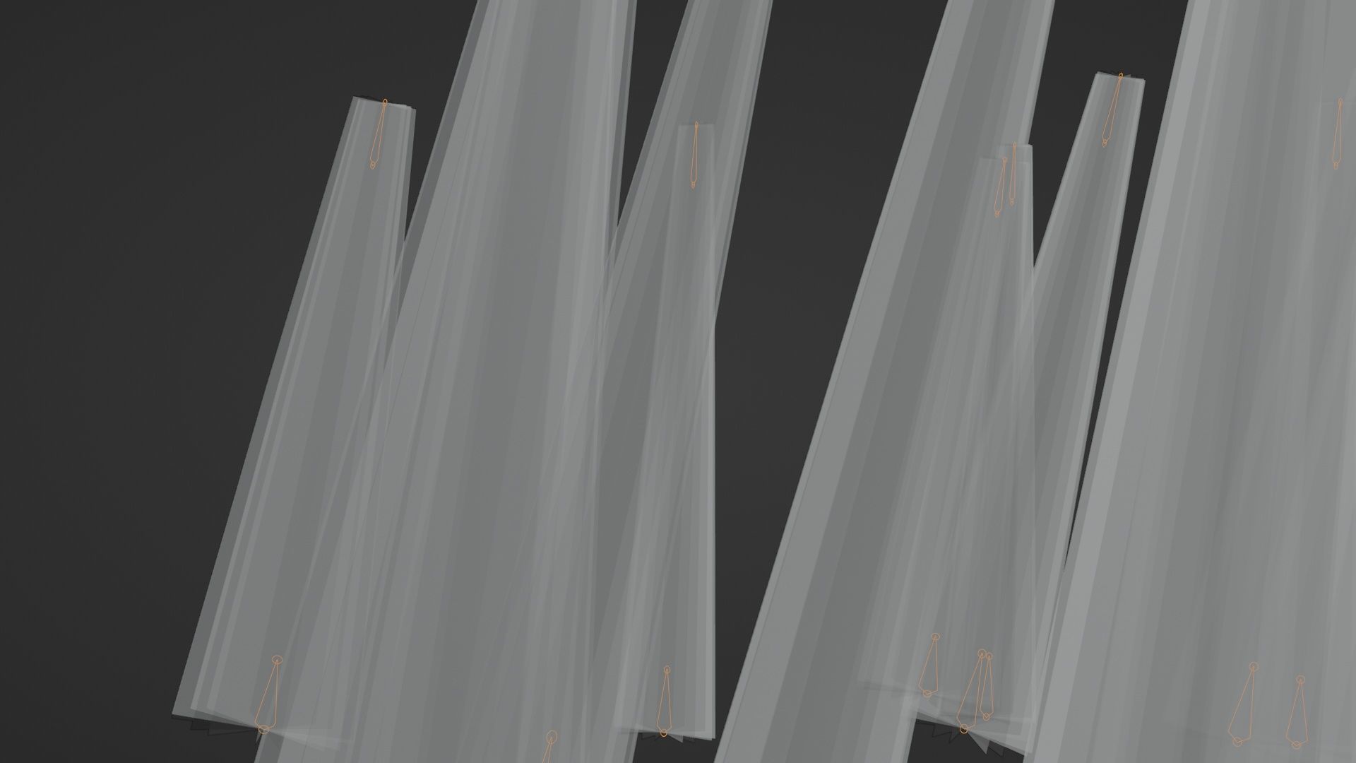 3 Sunbeams Animated Rigged Looping meshes Low-poly 3D model_5