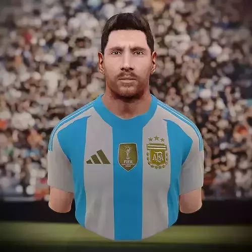 Lionel Messi 3D Sculpture Bust