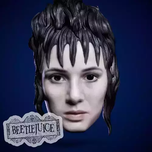Halloween Mask Lydia Deetz Beetlejuice 1988 Winona Ryder 3D print model