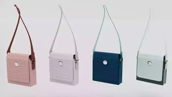 3D Sling Bag in four colours