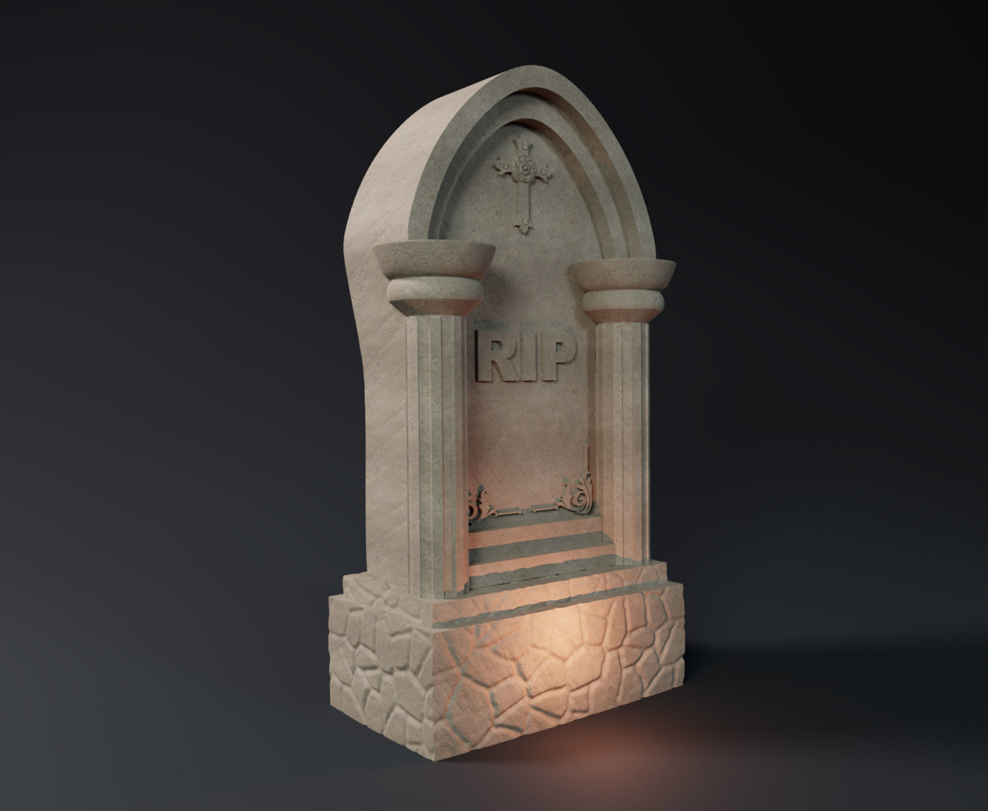 Tombstone 2 3D print model_3