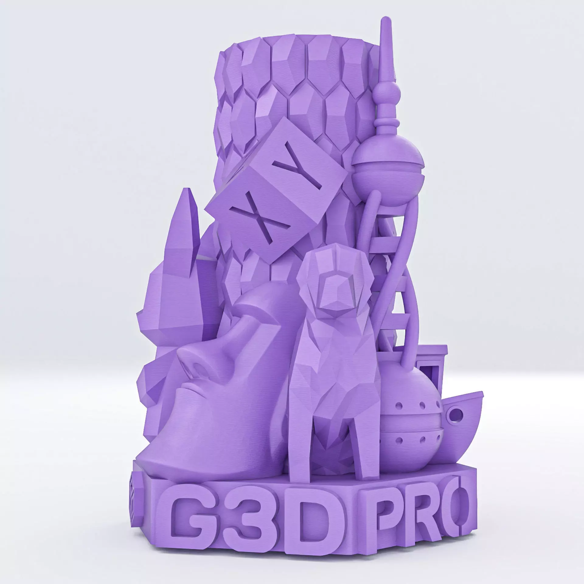TROPHEE TROPHY PRINTER TEST PLA G3D PRO Free 3D print model