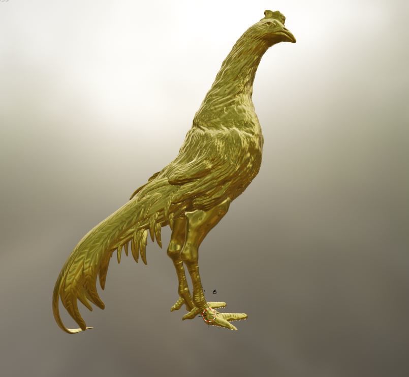 Rooster Gallo de pelea 3D print model_9