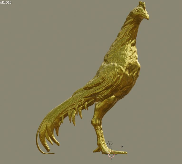 Rooster Gallo de pelea 3D print model_1