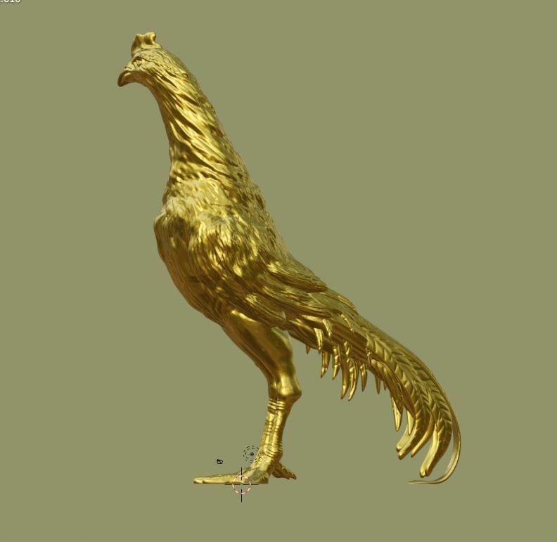 Rooster Gallo de pelea 3D print model_5