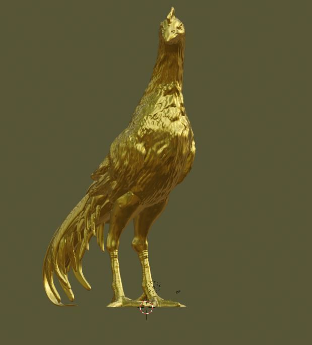 Rooster Gallo de pelea 3D print model_10