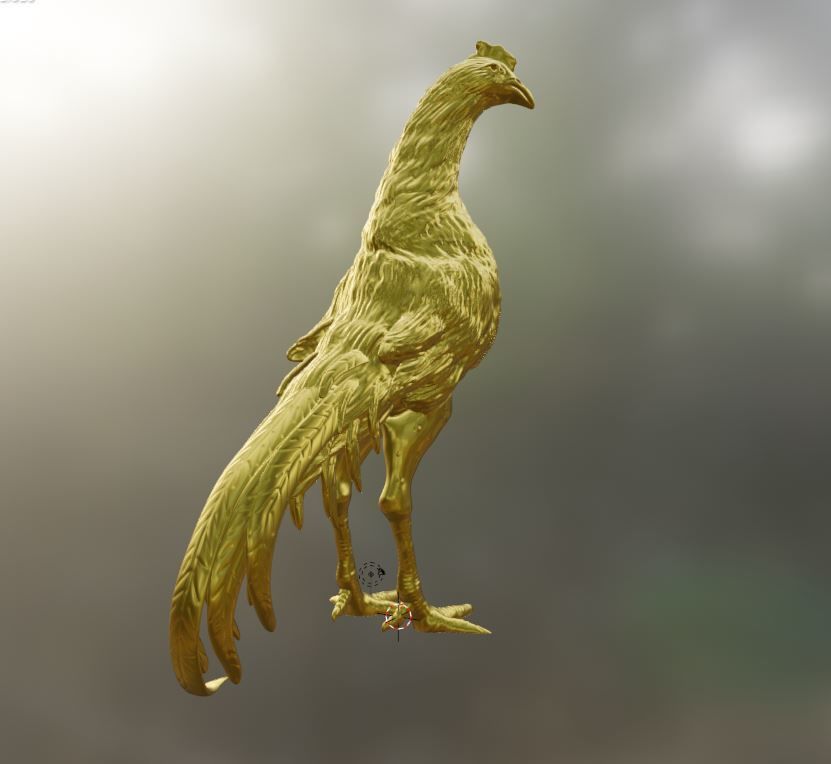 Rooster Gallo de pelea 3D print model_8