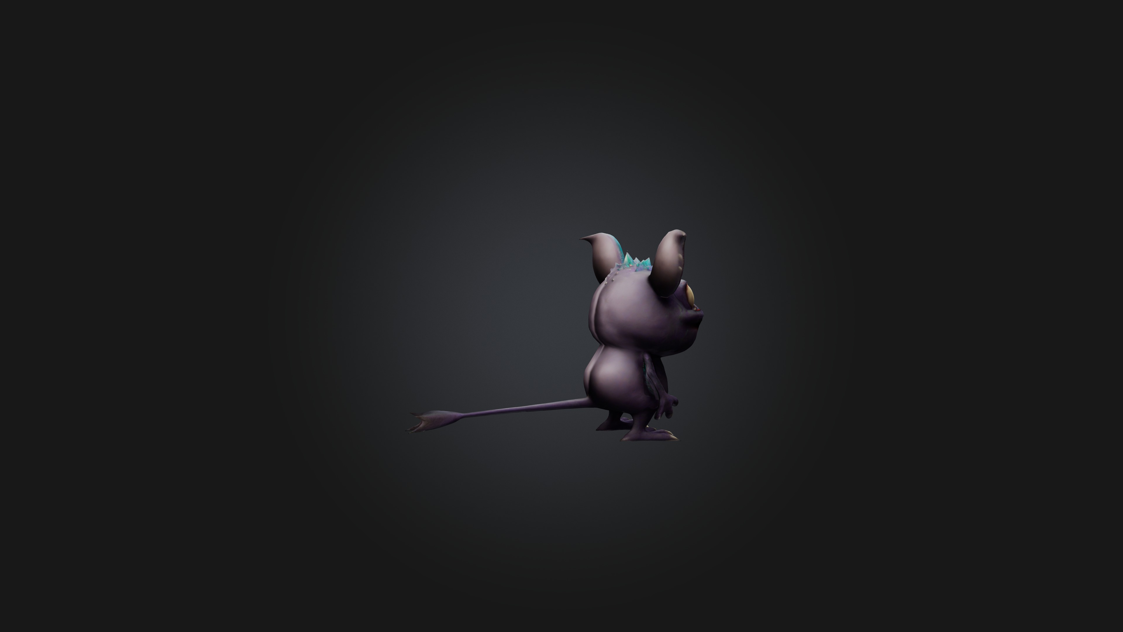little monster Low-poly 3D model_5