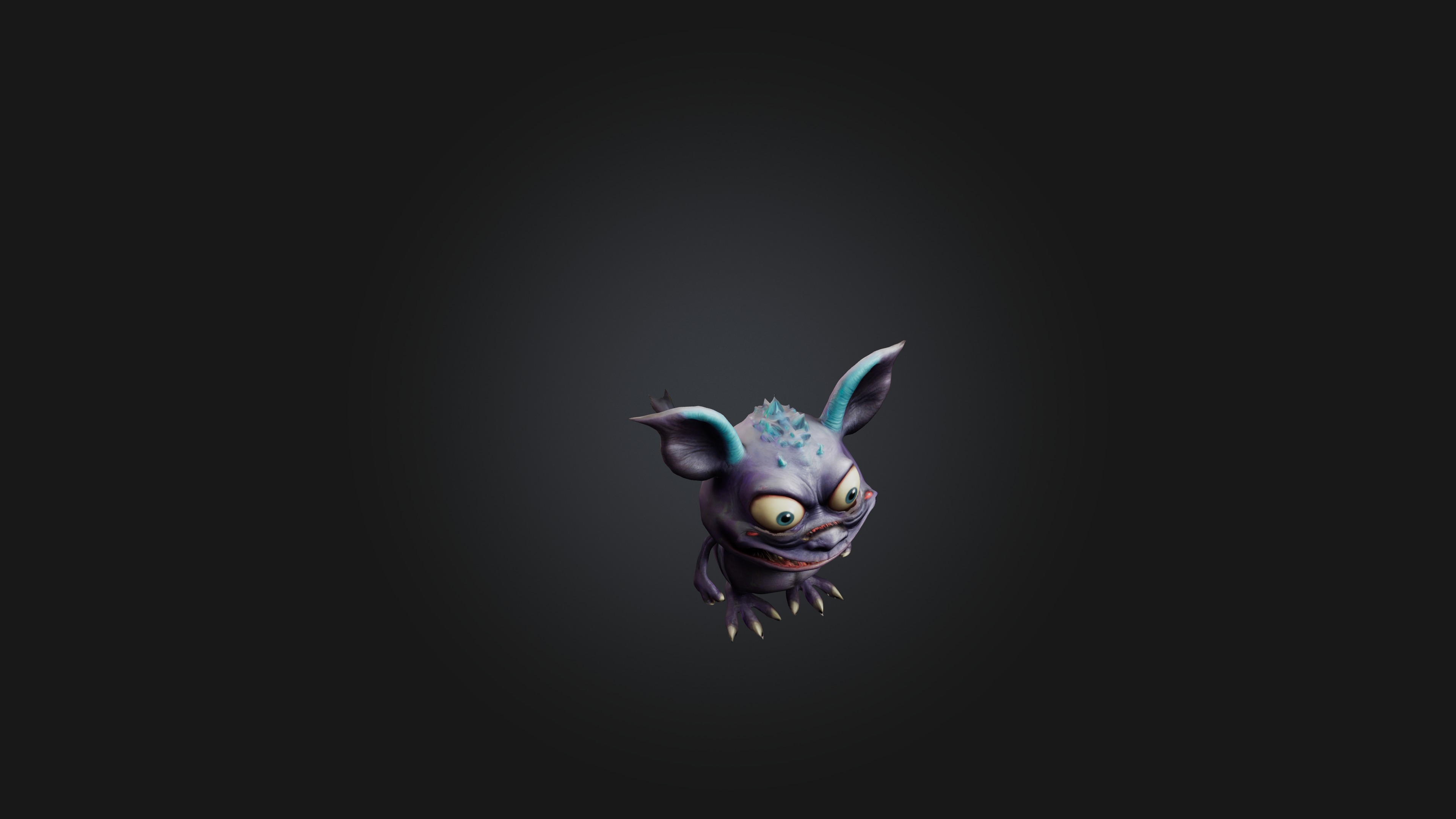 little monster Low-poly 3D model_6