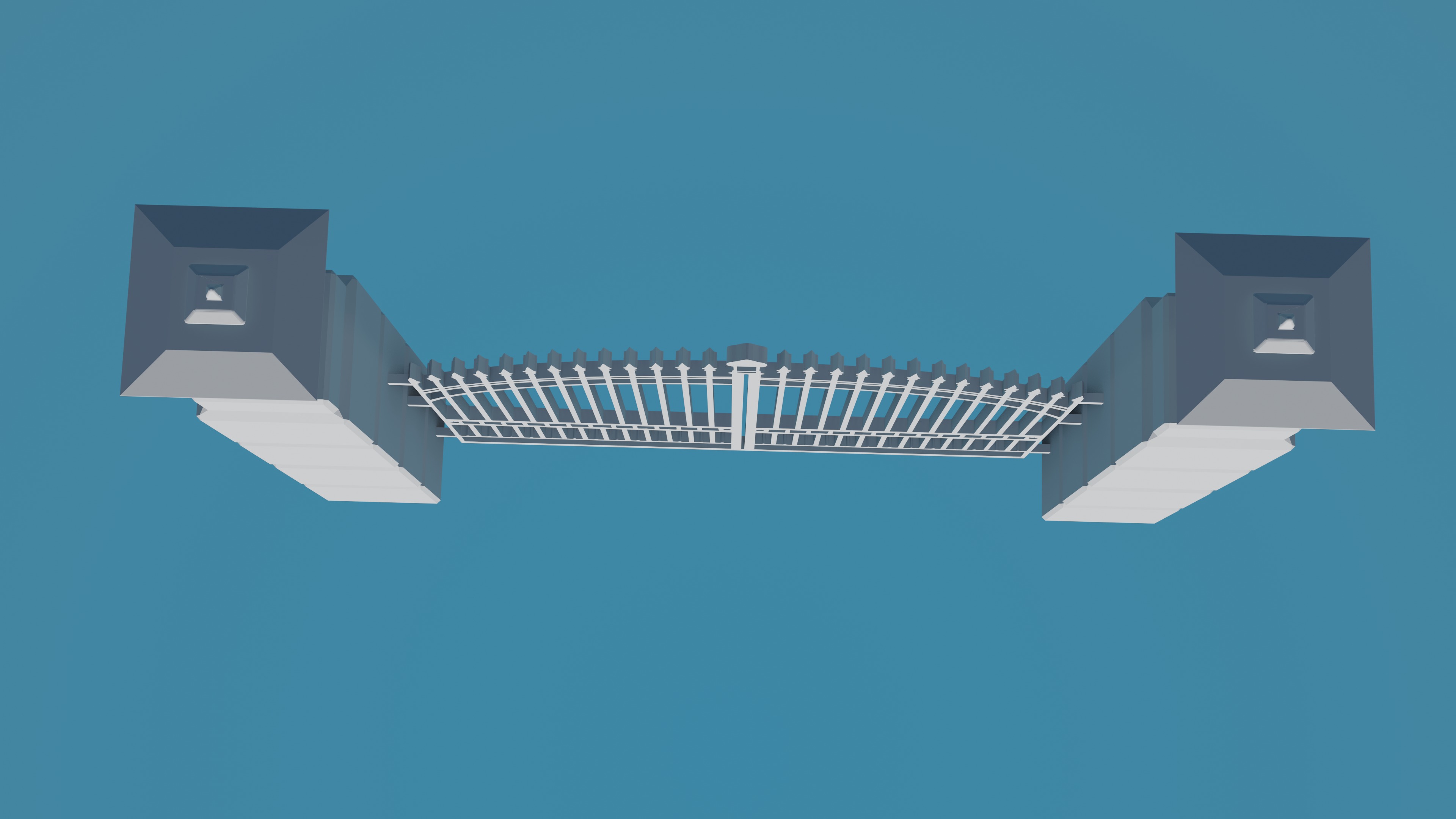 Classic Gate Door 3D print model_3