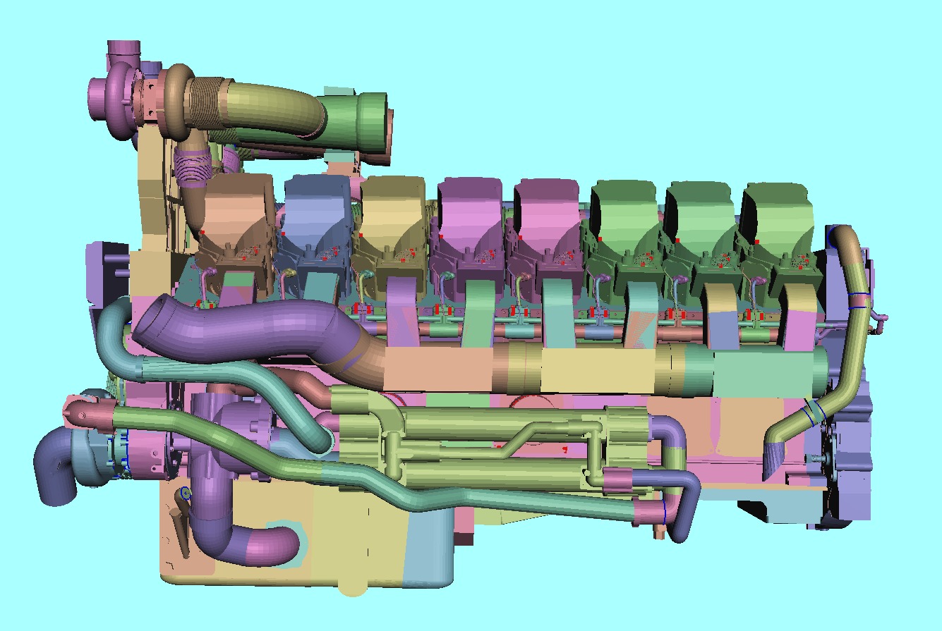 CATERPILLAR C175-16 3D print model_20