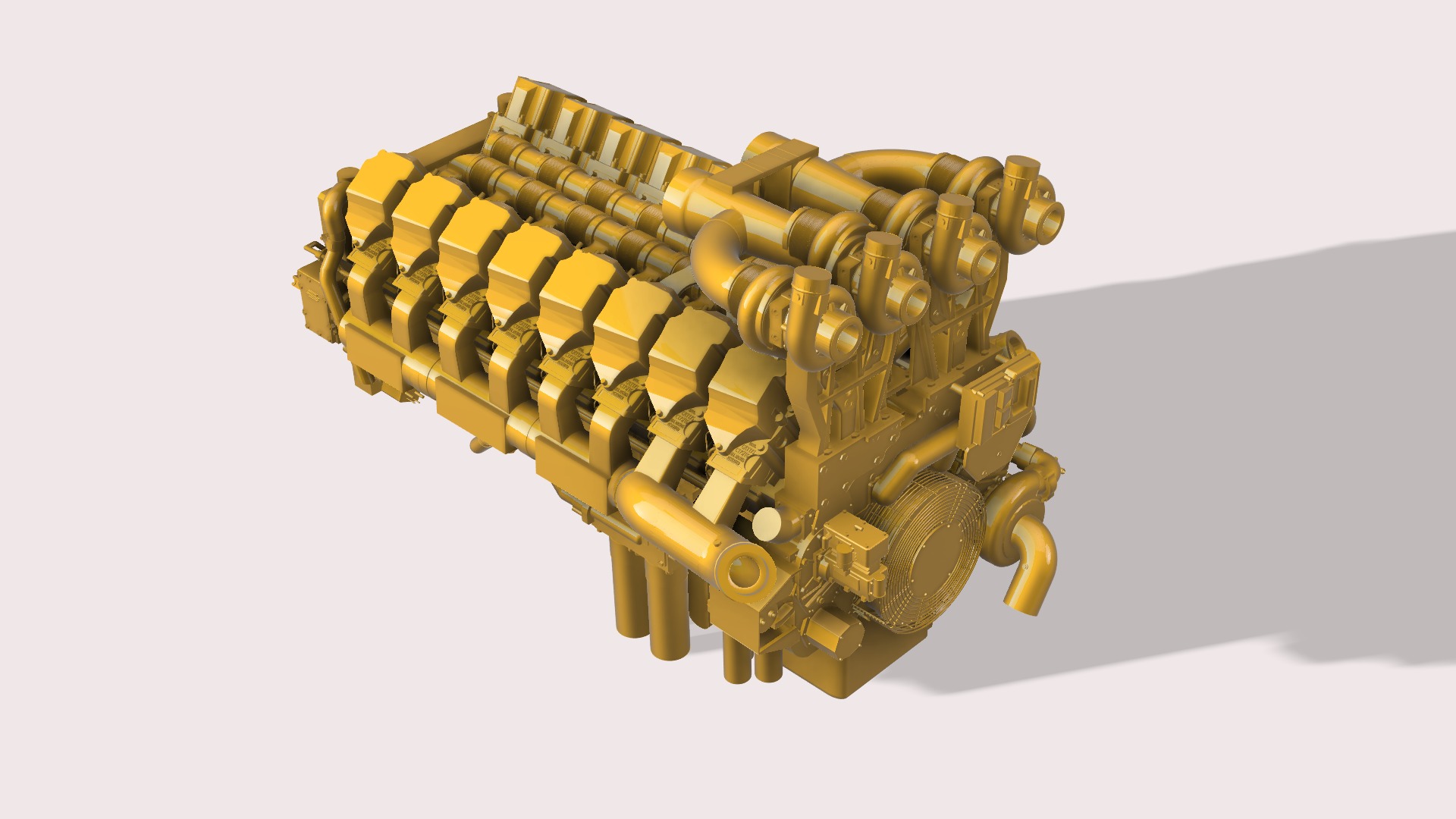 CATERPILLAR C175-16 3D print model_4