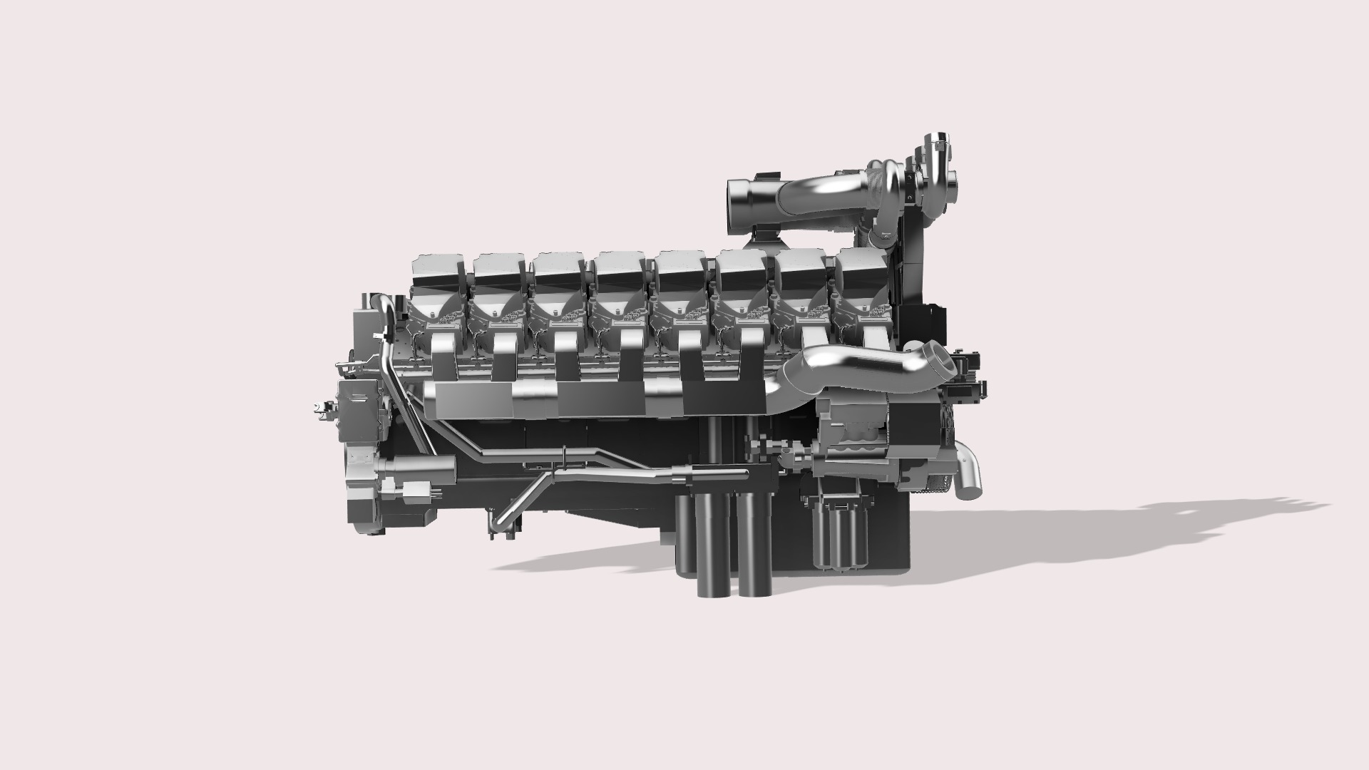 CATERPILLAR C175-16 3D print model_9