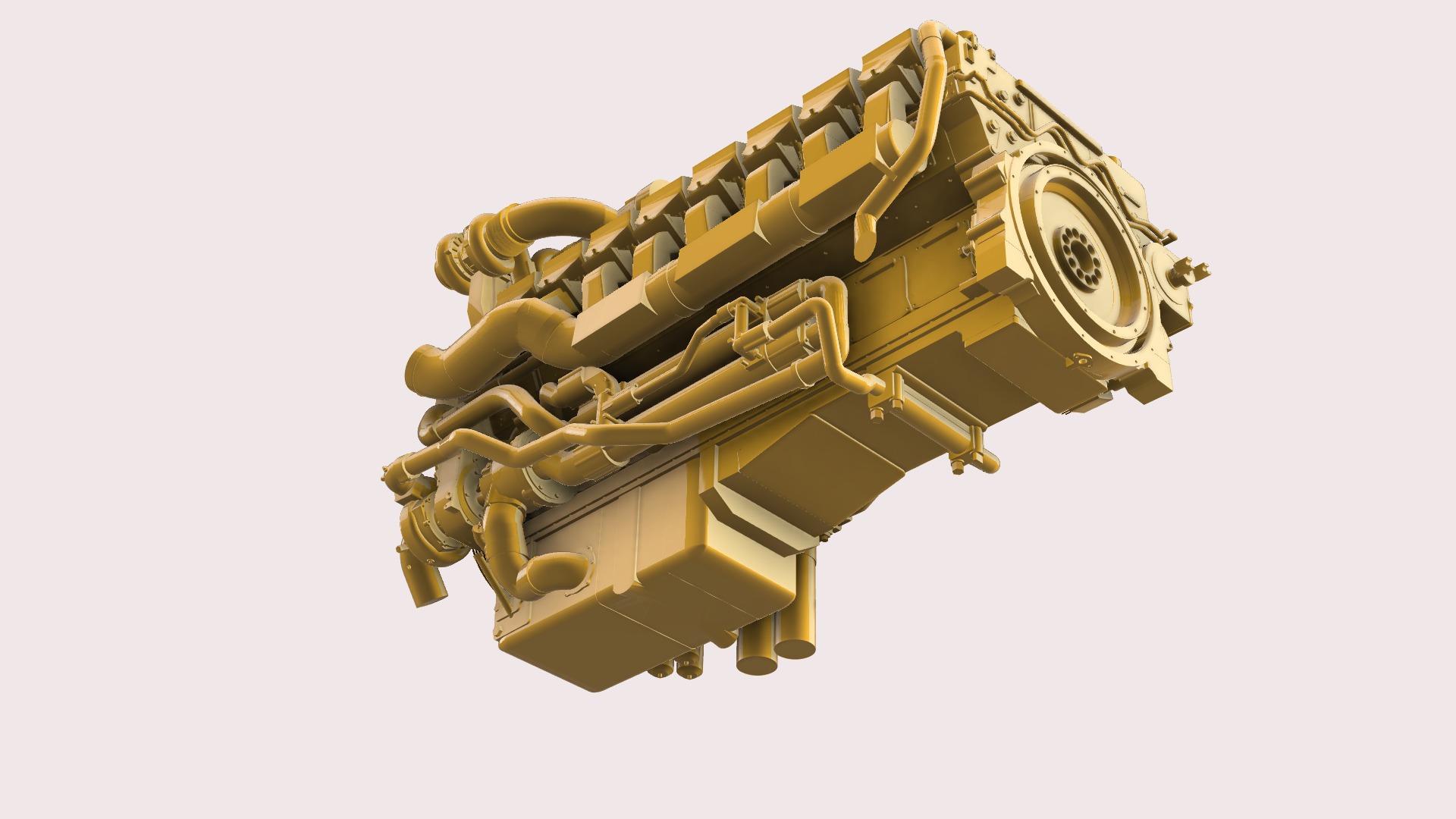 CATERPILLAR C175-16 3D print model_3