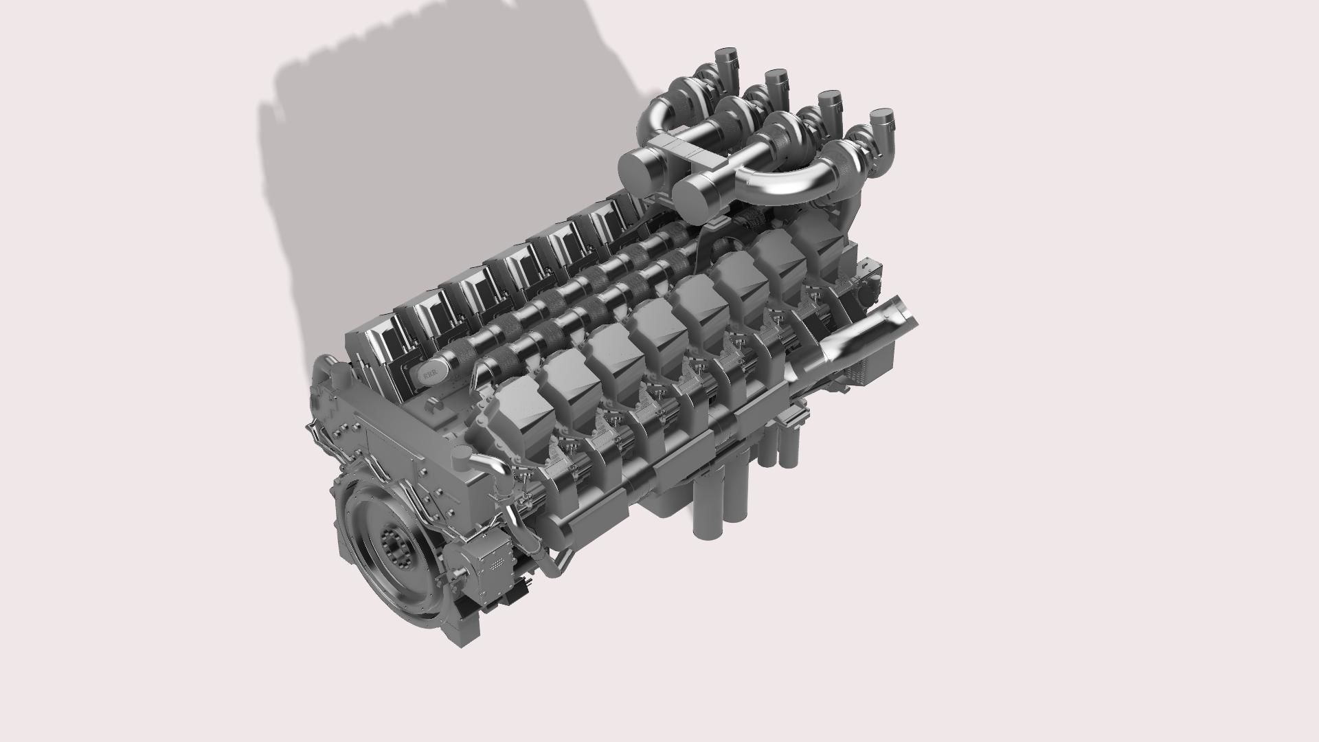 CATERPILLAR C175-16 3D print model_7