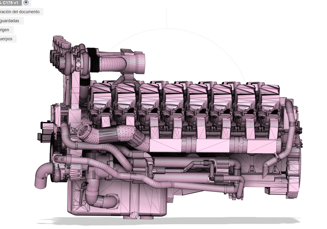 CATERPILLAR C175-16 3D print model_23