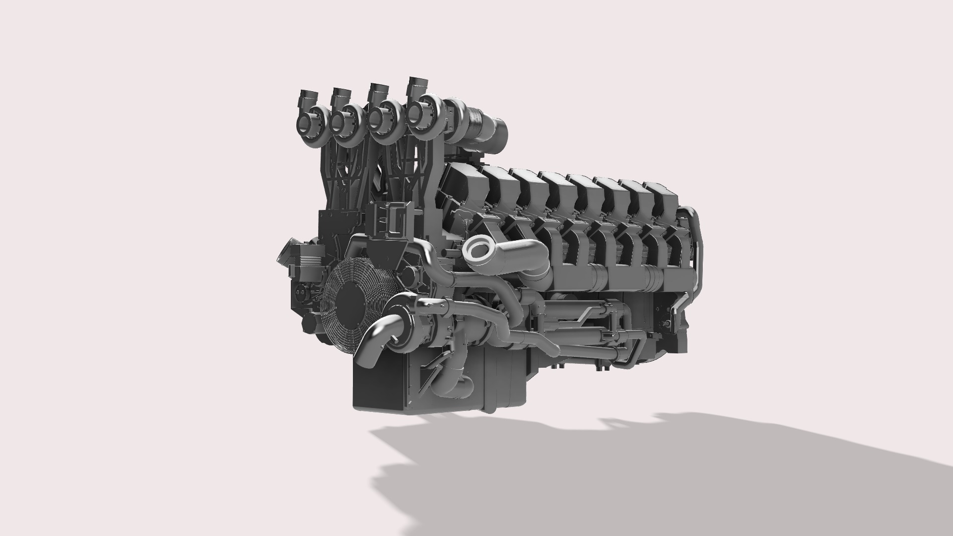 CATERPILLAR C175-16 3D print model_8