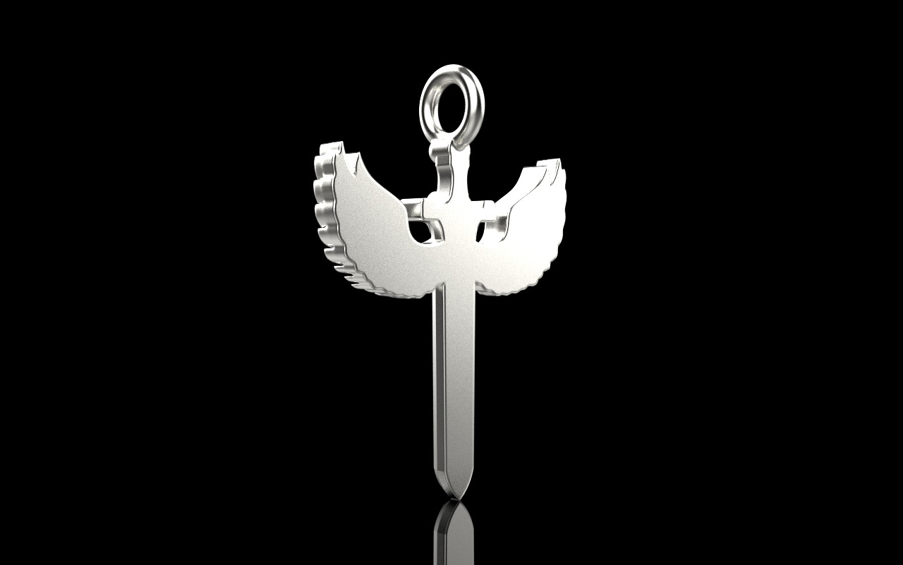 st Michael pendant  sword pendant model 1002 3D print model_32