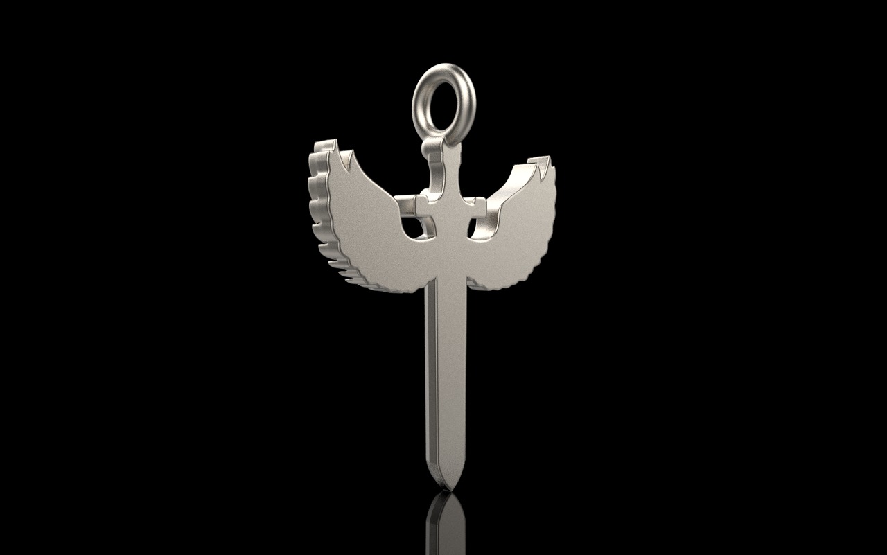 st Michael pendant  sword pendant model 1002 3D print model_30