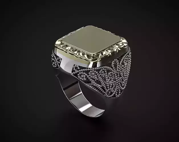 MEN S VINTAGE RING Printable Model