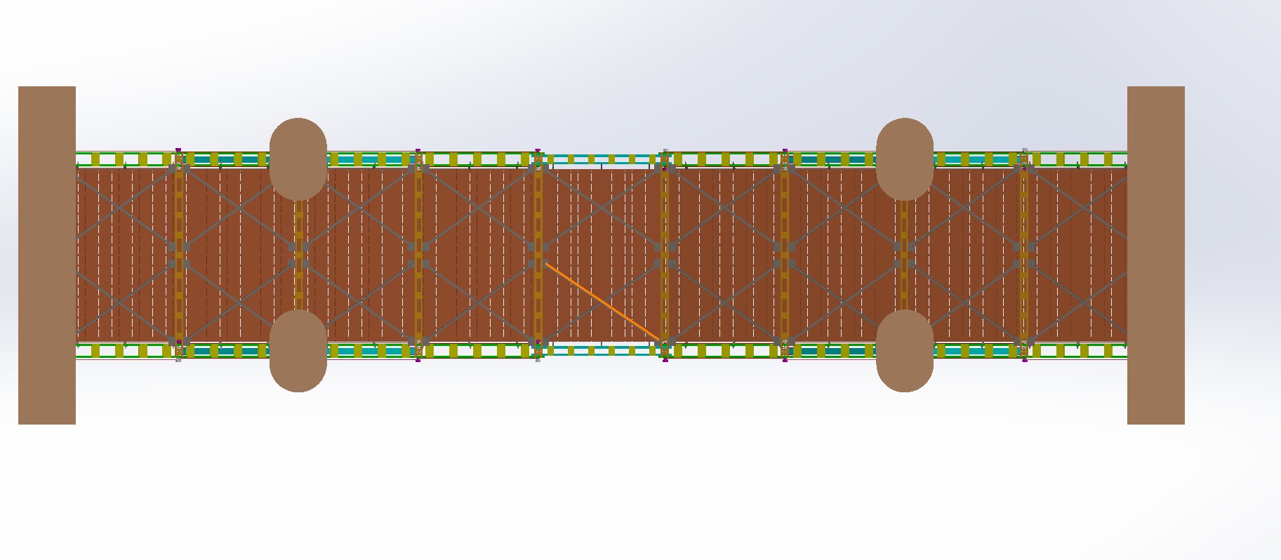 Pedestrian Bridge 3D model_6