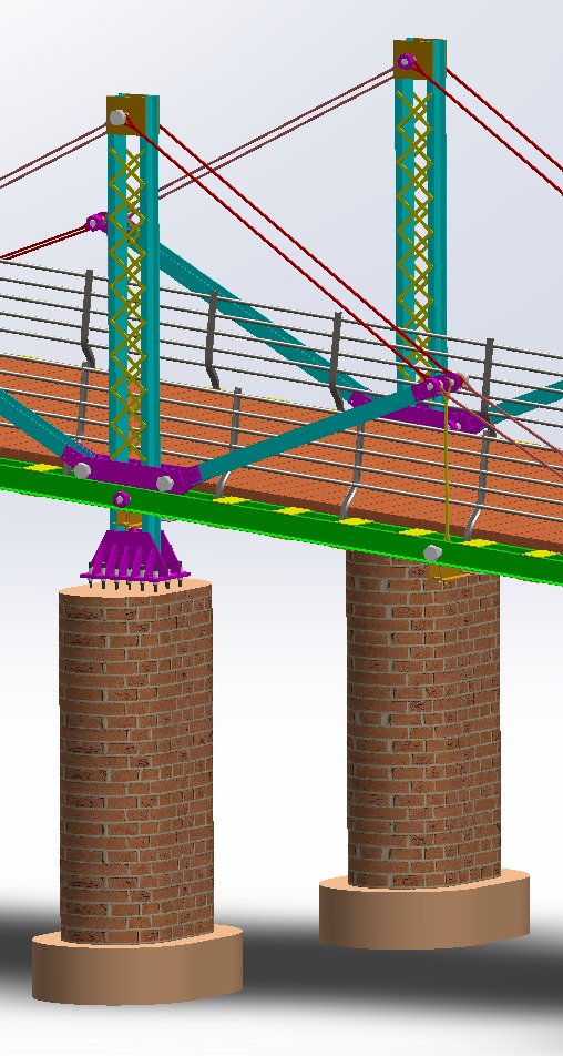 Pedestrian Bridge 3D model_4