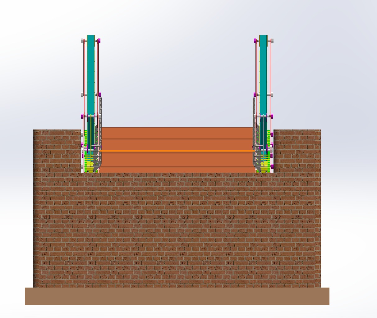 Pedestrian Bridge 3D model_11