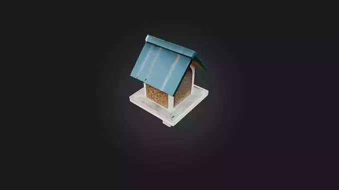 Bird Feeder Low-poly 3D model