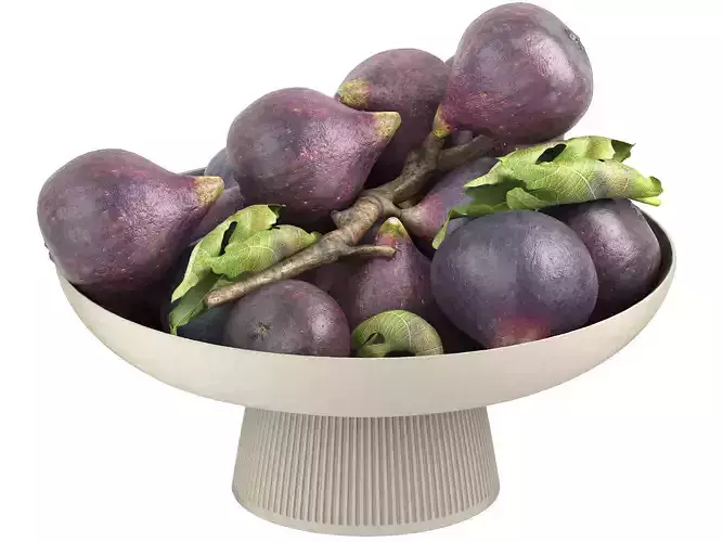 bowl of black figs fruit