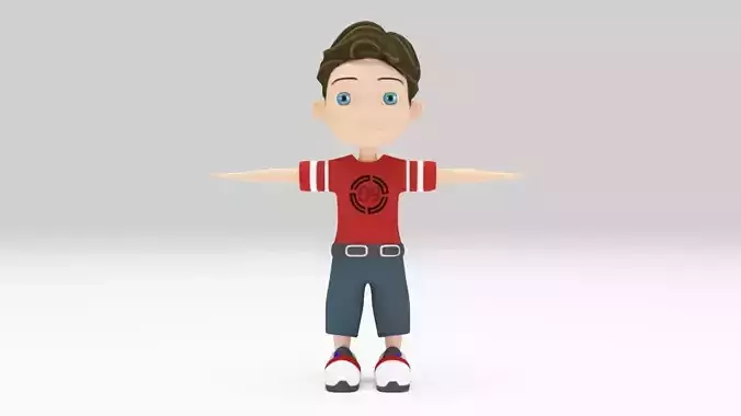 Character Child lowpoly  People rigged  